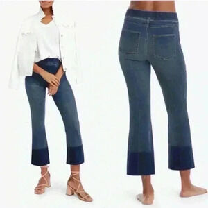 Spanx wide leg raw hem plus-size denim jeans size 2XL